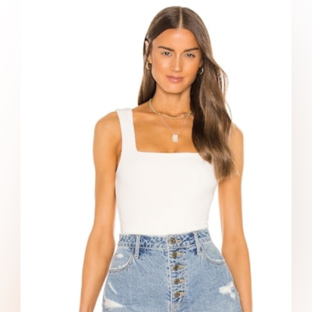 Show Me Your Mumu Dory Bodysuit in Bone Stretch